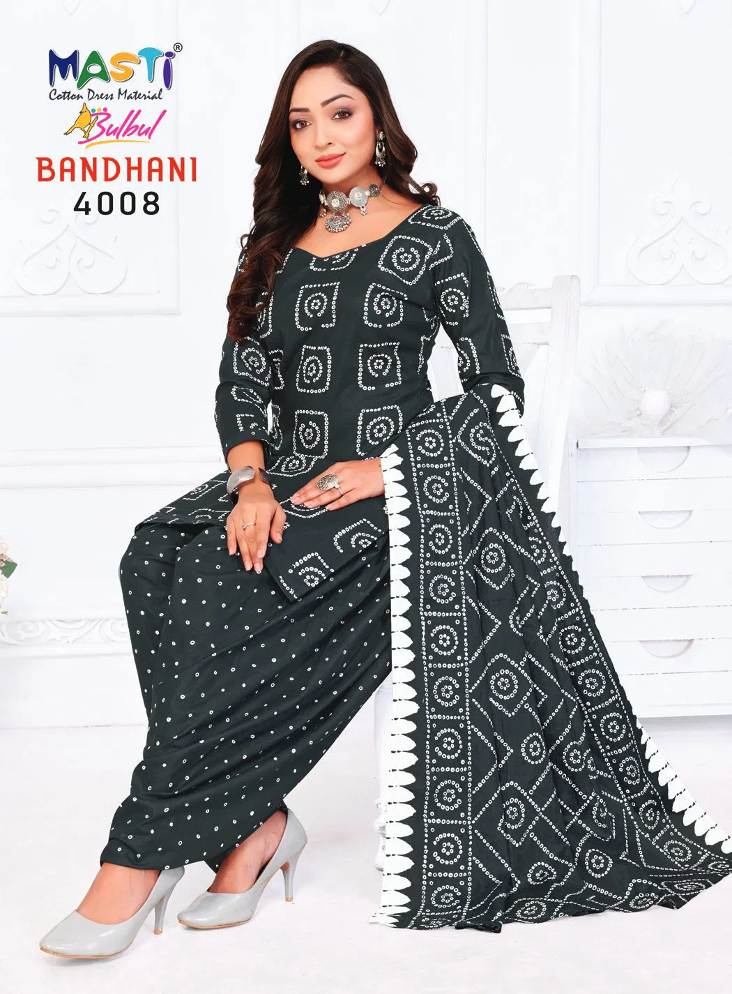 Masti Bulbul Bandhani Vol 04 Printed Bandhani Dress Material Collection